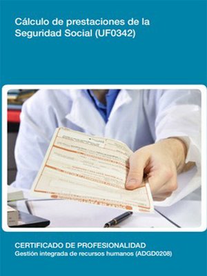cover image of UF0342--Cálculo de prestaciones de la Seguridad Social